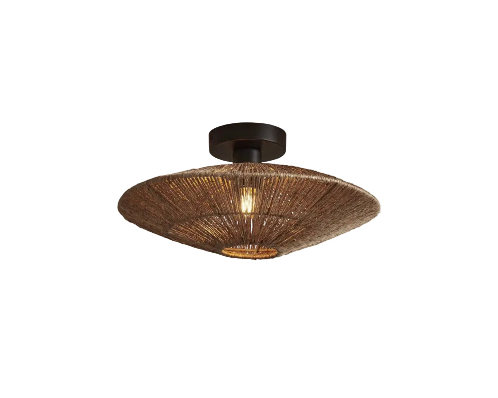 Ceiling Lamp - IGUAZU - Jute / Flat