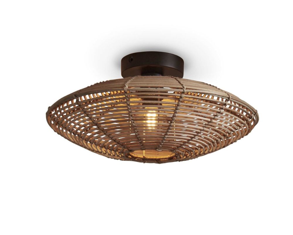 Ceiling Lamp - TANAMI - Rattan - Disc