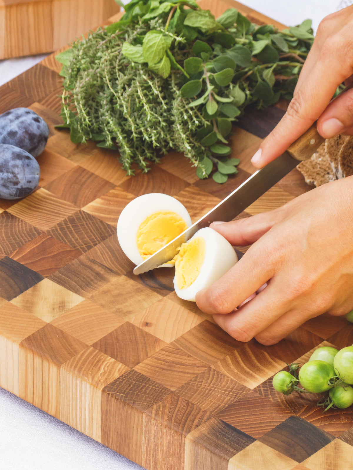 End-Grain Solid Wood Multi Patterned Cutting Board