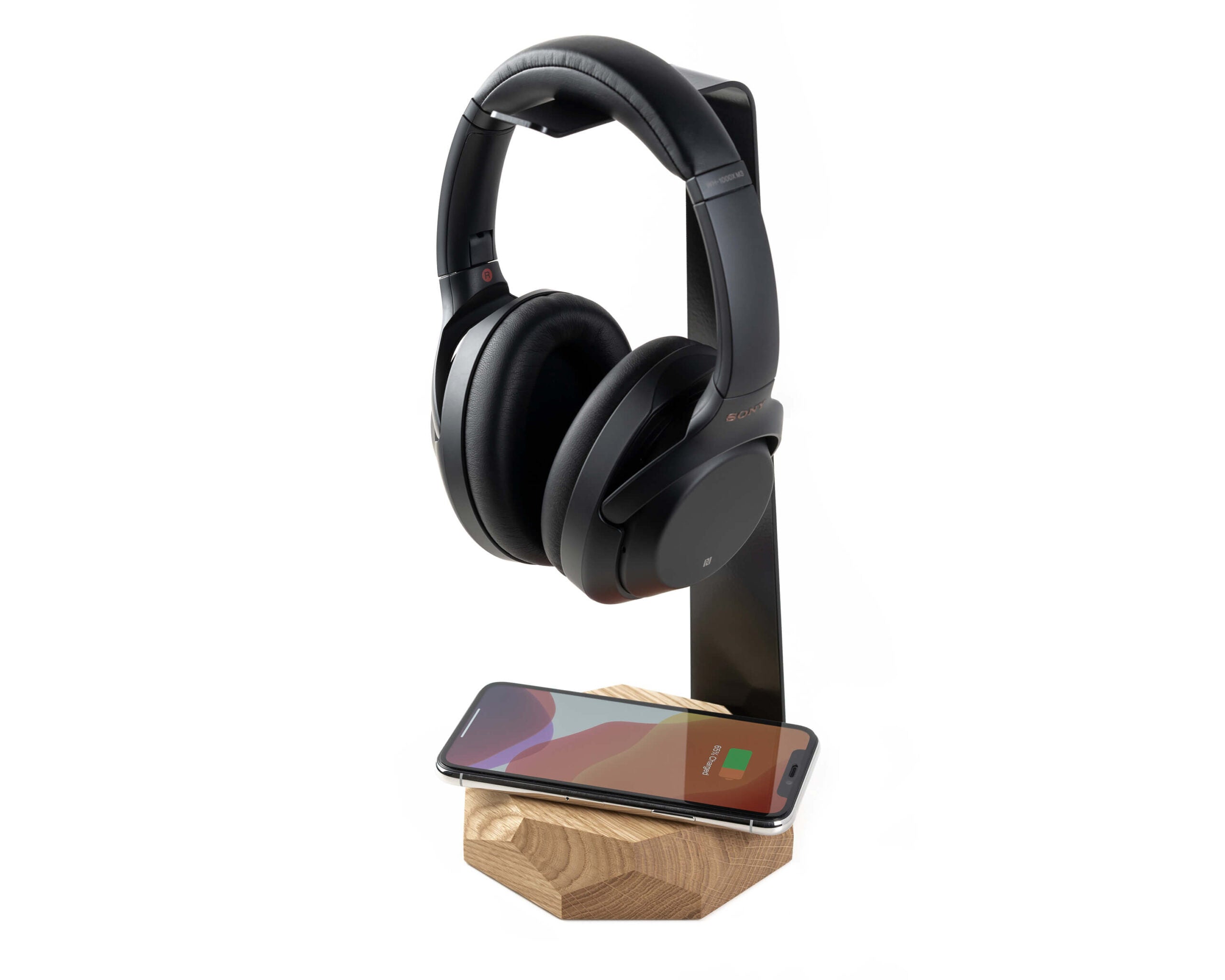 2 in 1 headphone stand oakywood oak 6