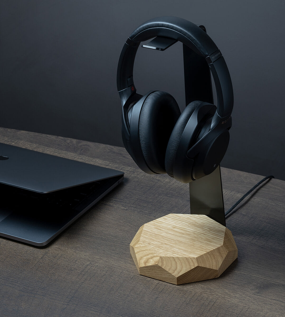 2 in 1 headphone stand oakywood oak 8