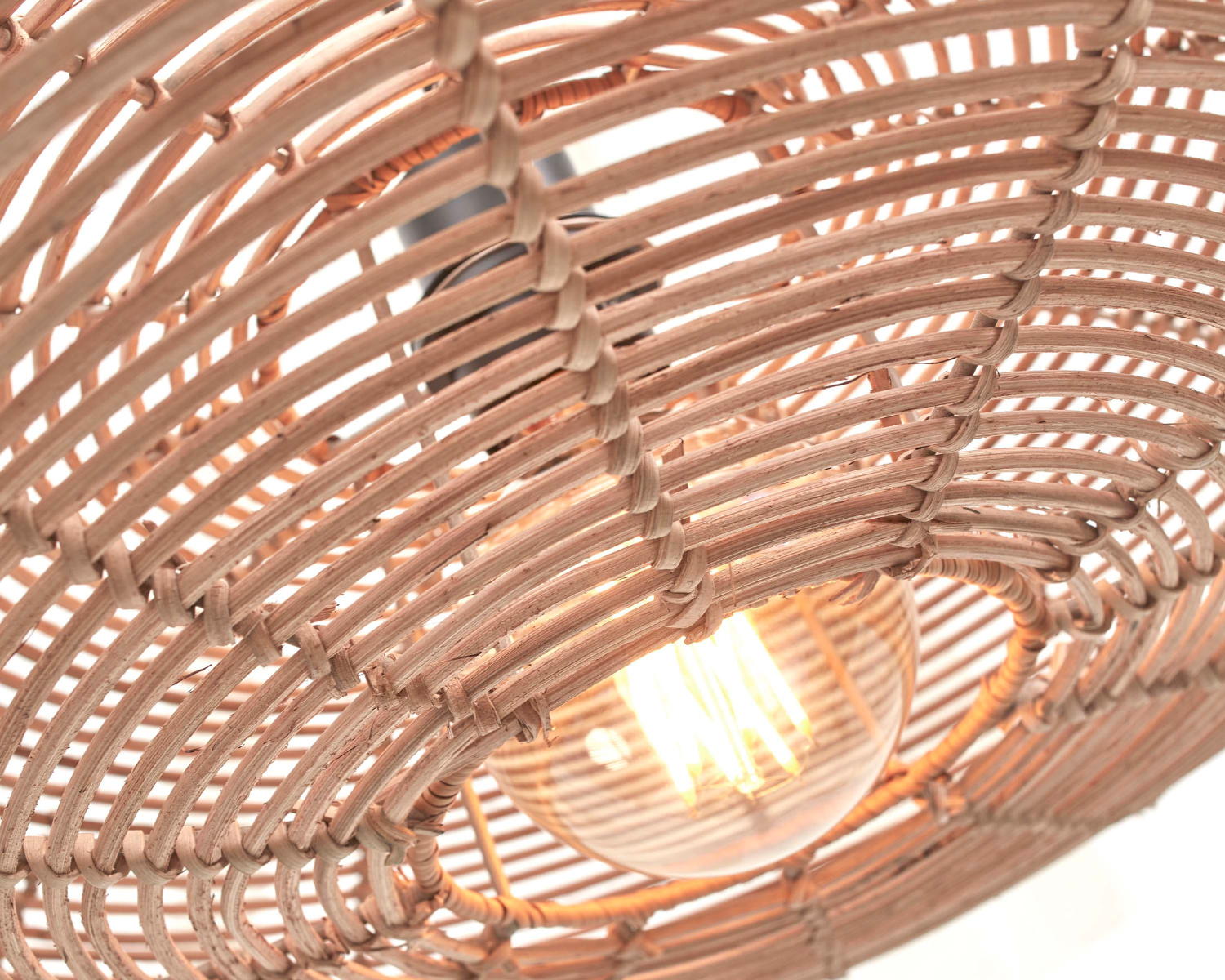 Ceiling Lamp - TANAMI - Rattan - Disc