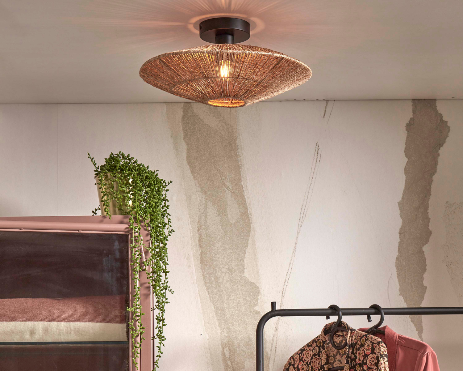 Ceiling Lamp - IGUAZU - Jute / Flat