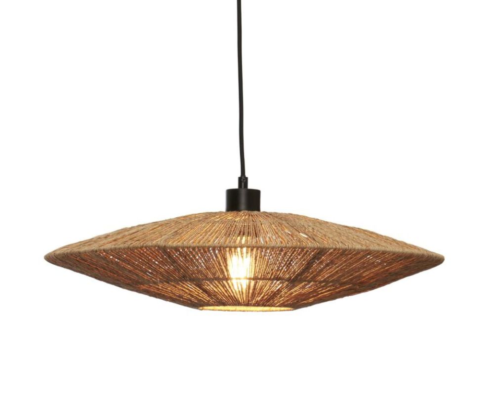 Hanging Lamp - IGUAZU - Jute / Disc