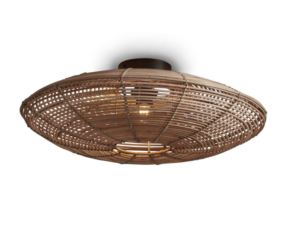 Ceiling Lamp - TANAMI - Rattan - Disc