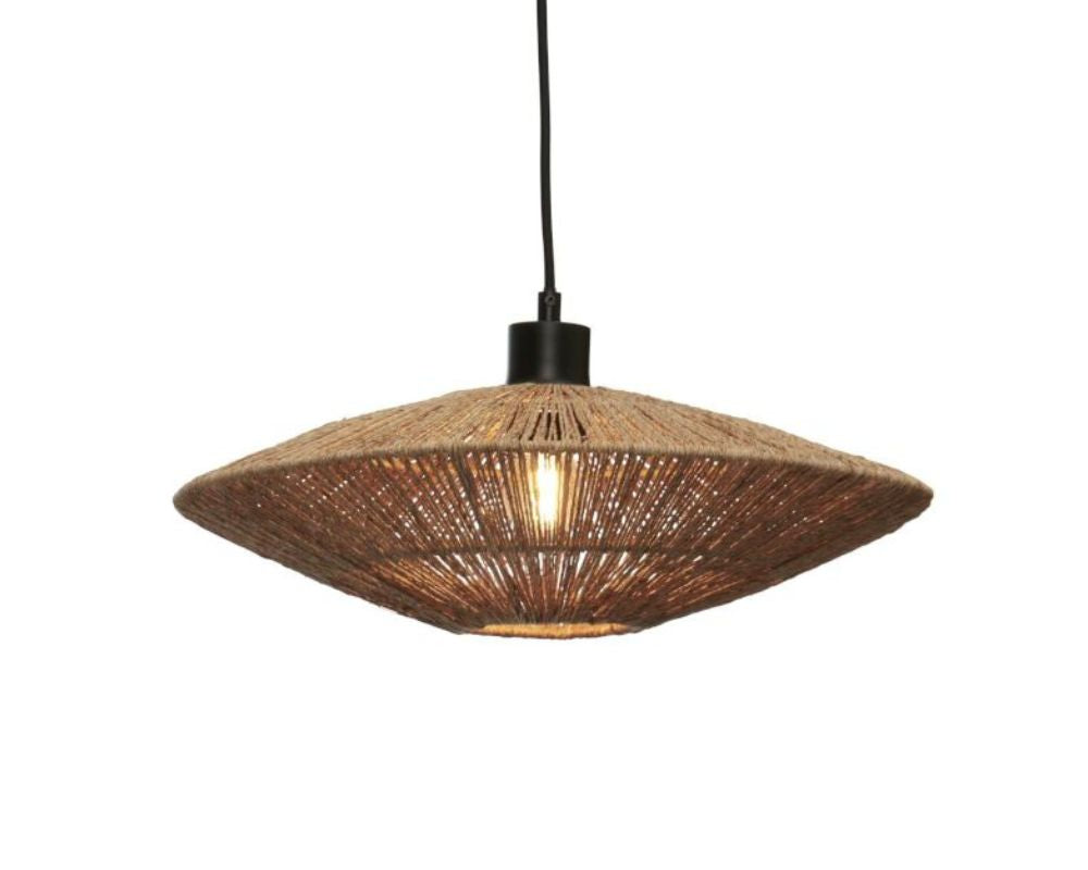 Hanging Lamp - IGUAZU - Jute / Disc