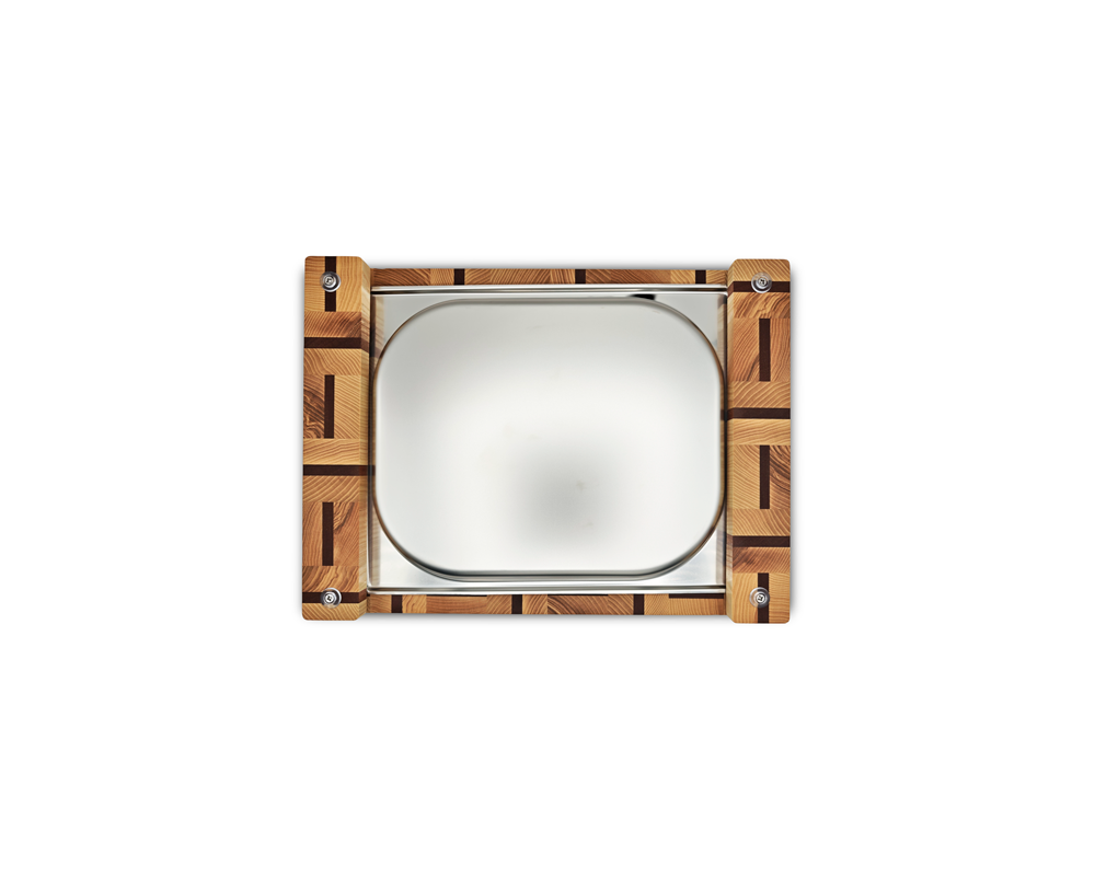 End-Grain Cutting Board with Tray