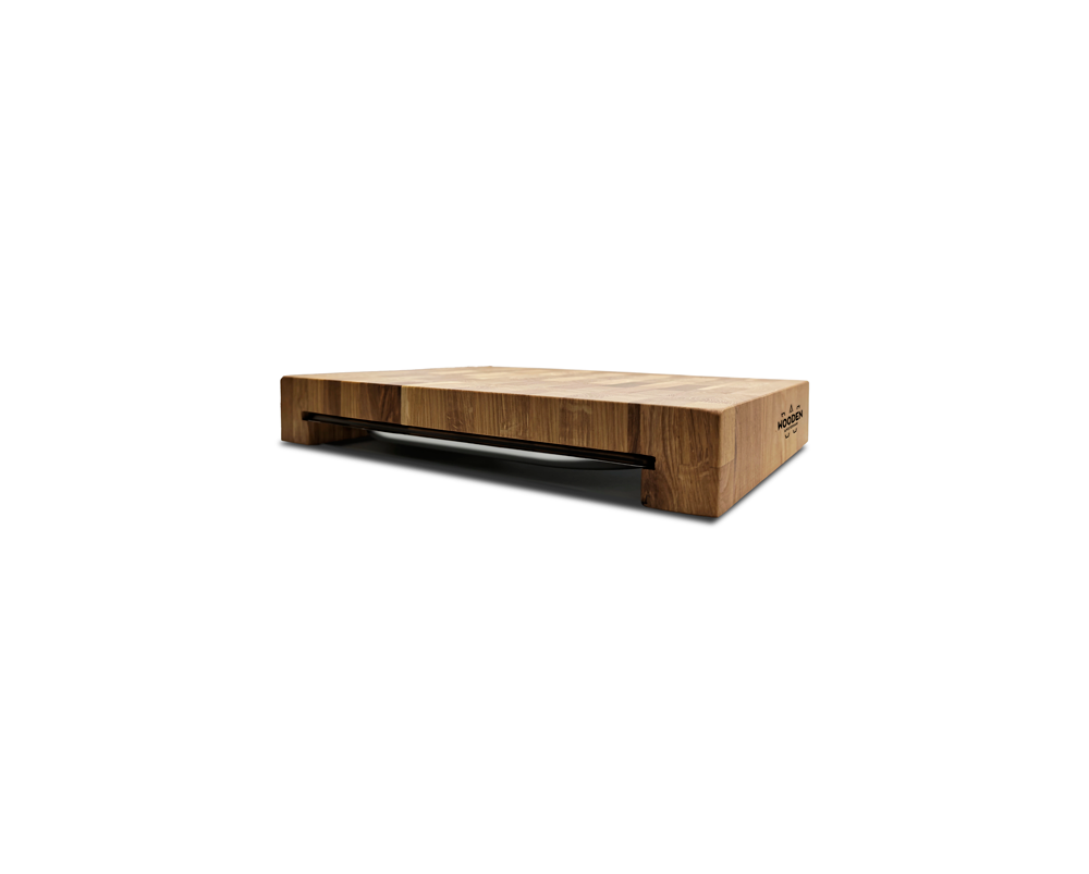 End-Grain Cutting Board with Tray