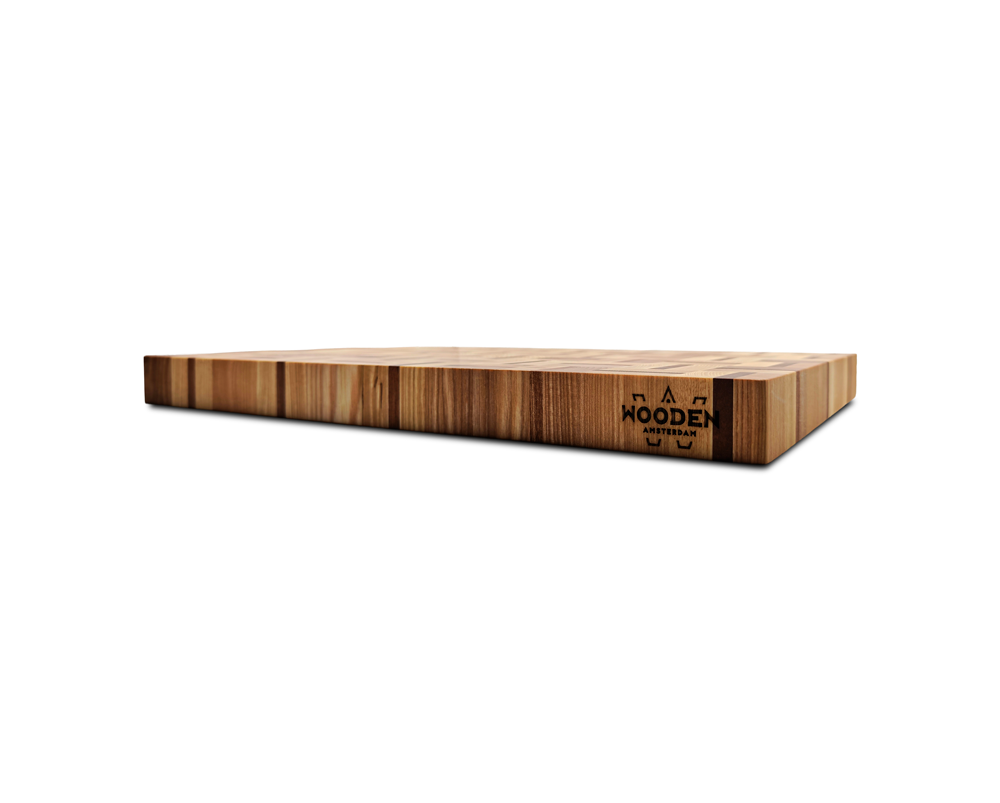 End-Grain Solid Wood Multi Patterned Cutting Board