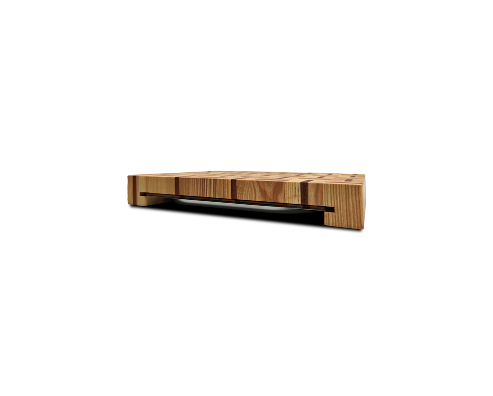 End-Grain Cutting Board with Tray