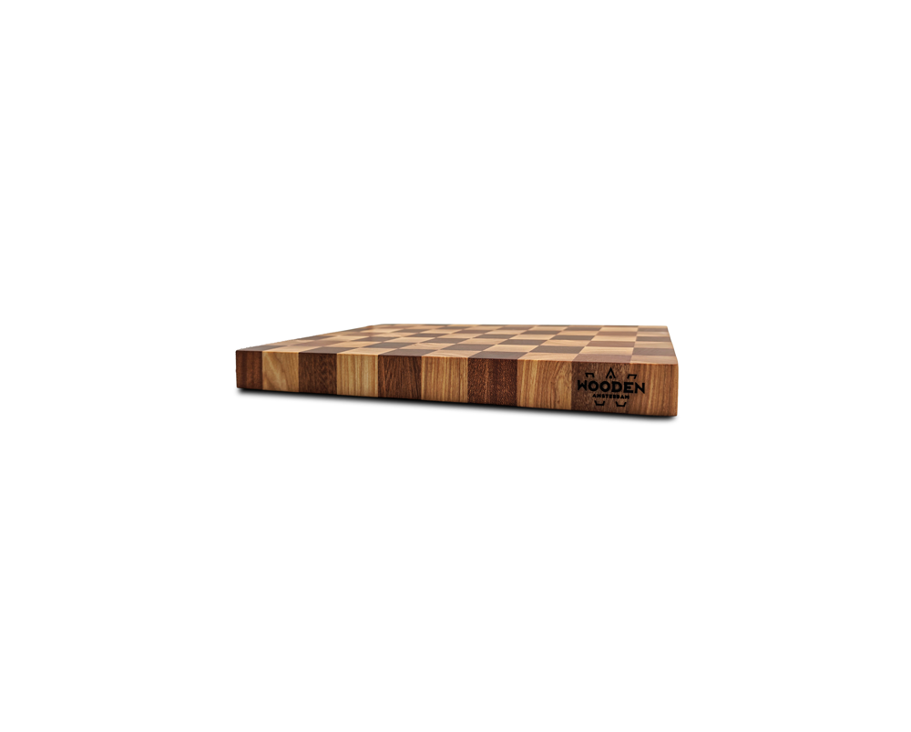 End-Grain Solid Wood Multi Patterned Cutting Board
