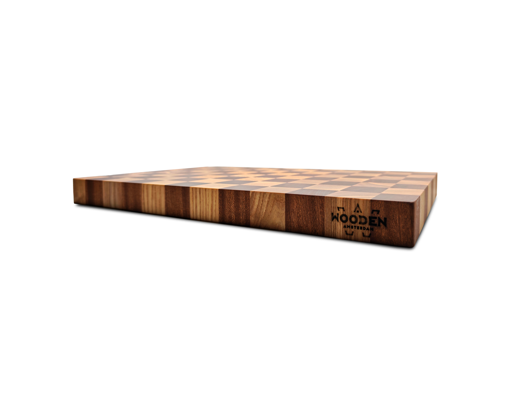 End-Grain Solid Wood Multi Patterned Cutting Board