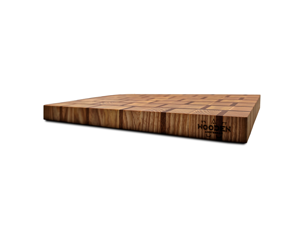 End-Grain Solid Wood Multi Patterned Cutting Board