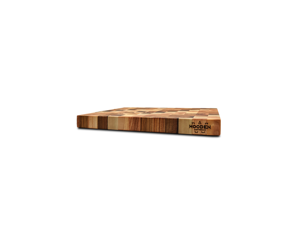 End-Grain Solid Wood Multi Patterned Cutting Board