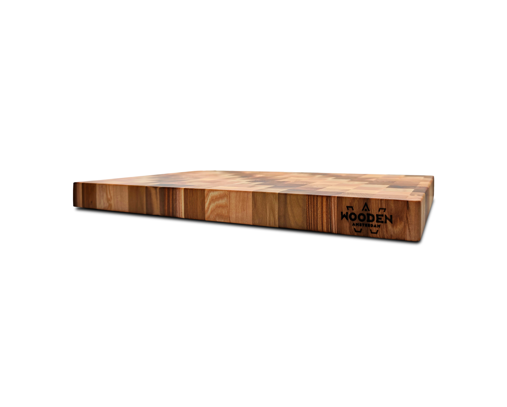 End-Grain Solid Wood Multi Patterned Cutting Board