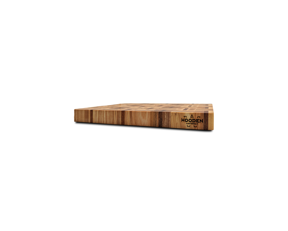 End-Grain Solid Wood Multi Patterned Cutting Board
