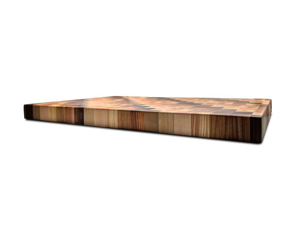 End-Grain Solid Wood Multi Patterned Cutting Board