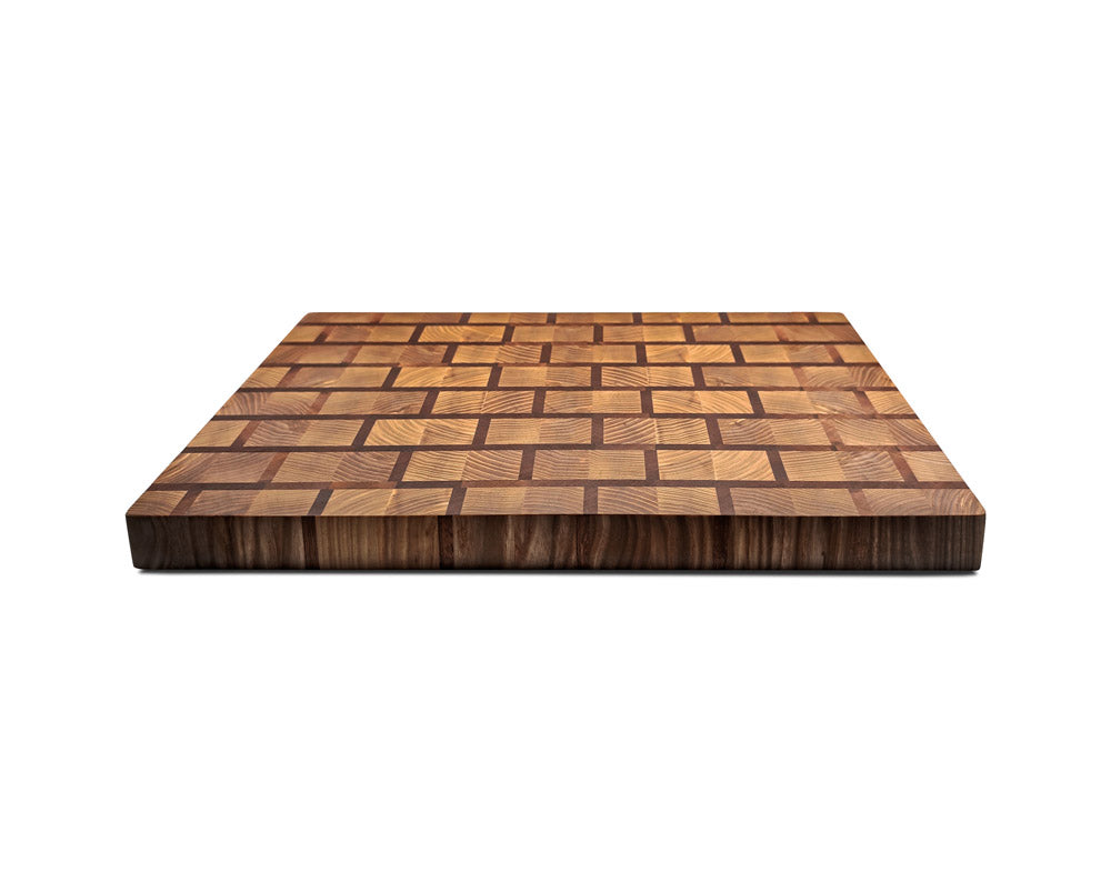 End-Grain Solid Wood Multi Patterned Cutting Board