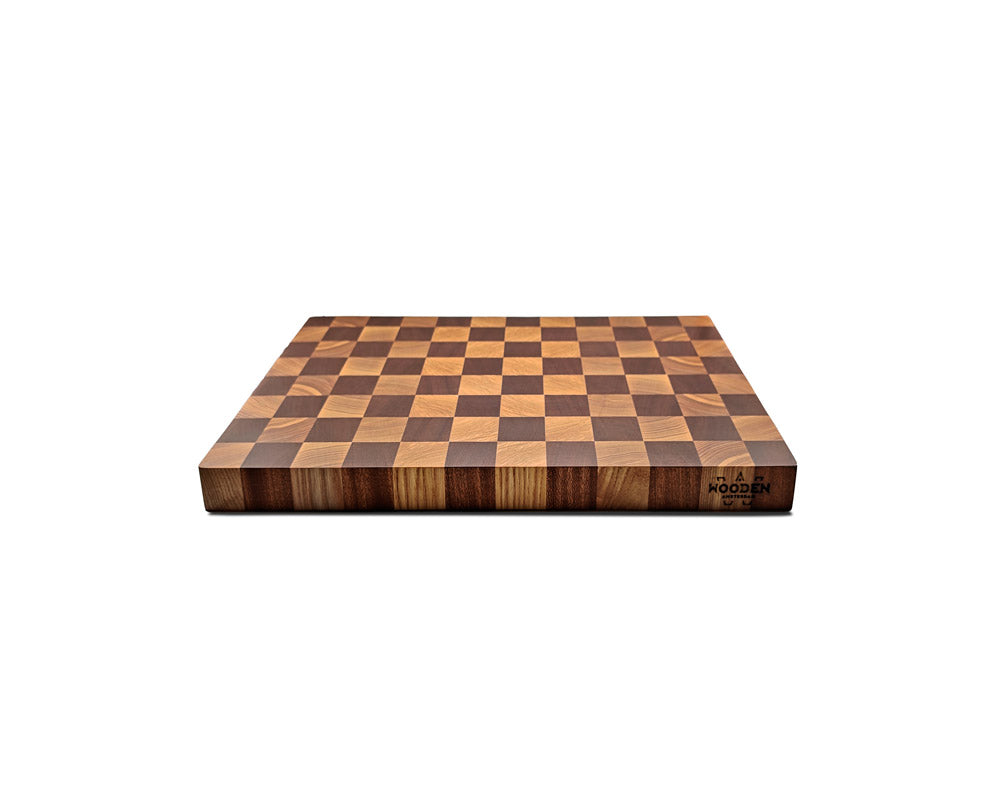 End-Grain Solid Wood Multi Patterned Cutting Board
