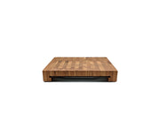 End-Grain Cutting Board with Tray - Oak
