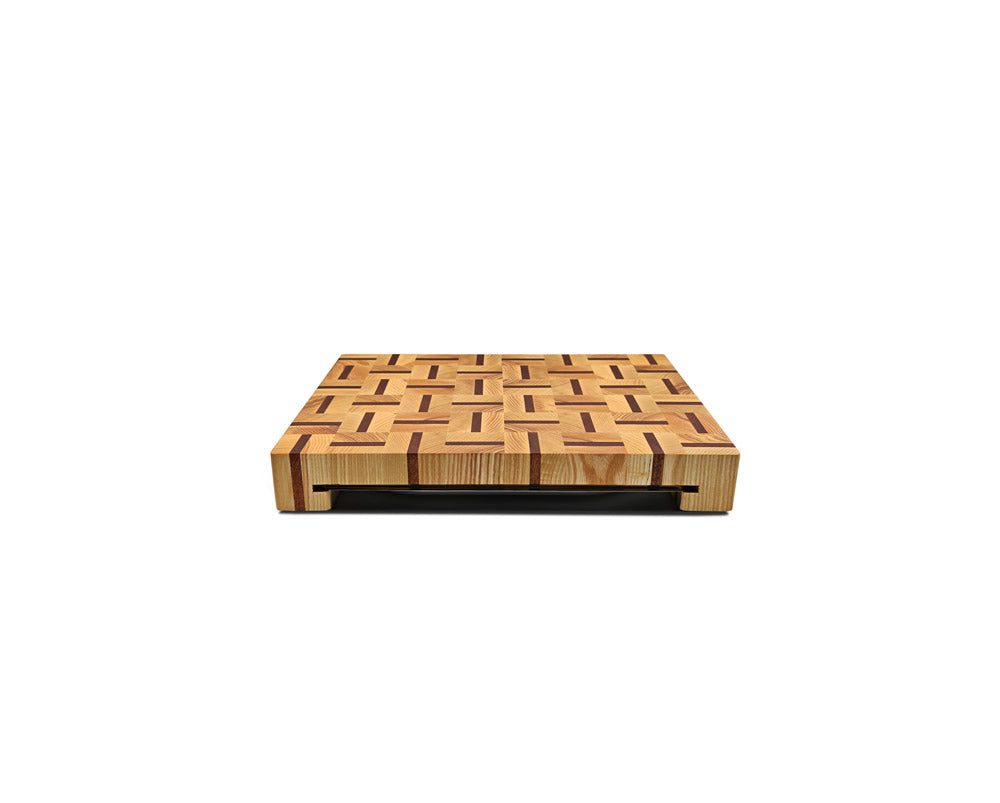 End-Grain Cutting Board with Tray