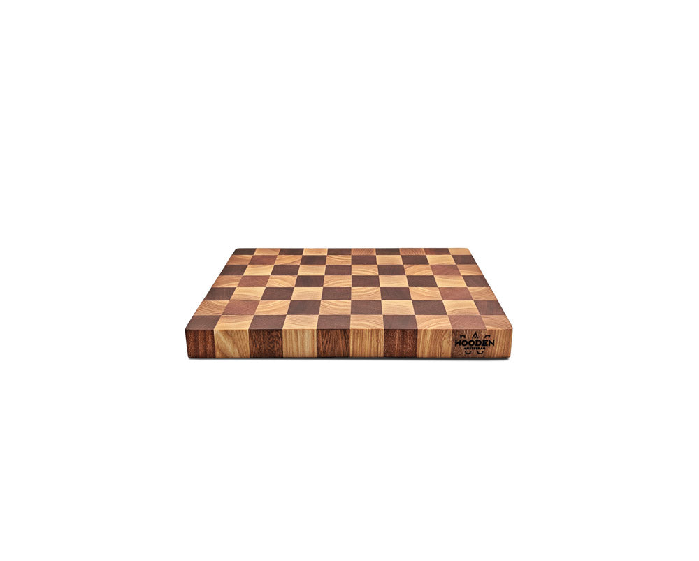 End-Grain Solid Wood Multi Patterned Cutting Board