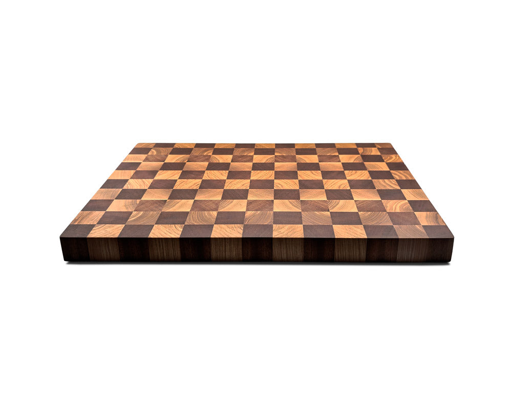 End-Grain Solid Wood Multi Patterned Cutting Board