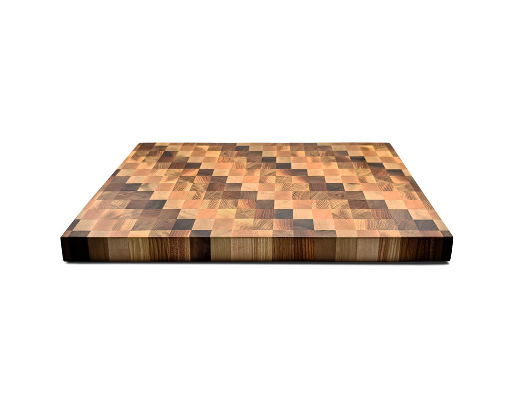 End-Grain Solid Wood Multi Patterned Cutting Board