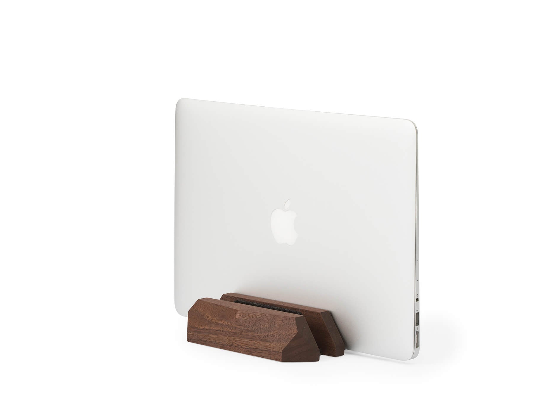 dual laptop dock walnut