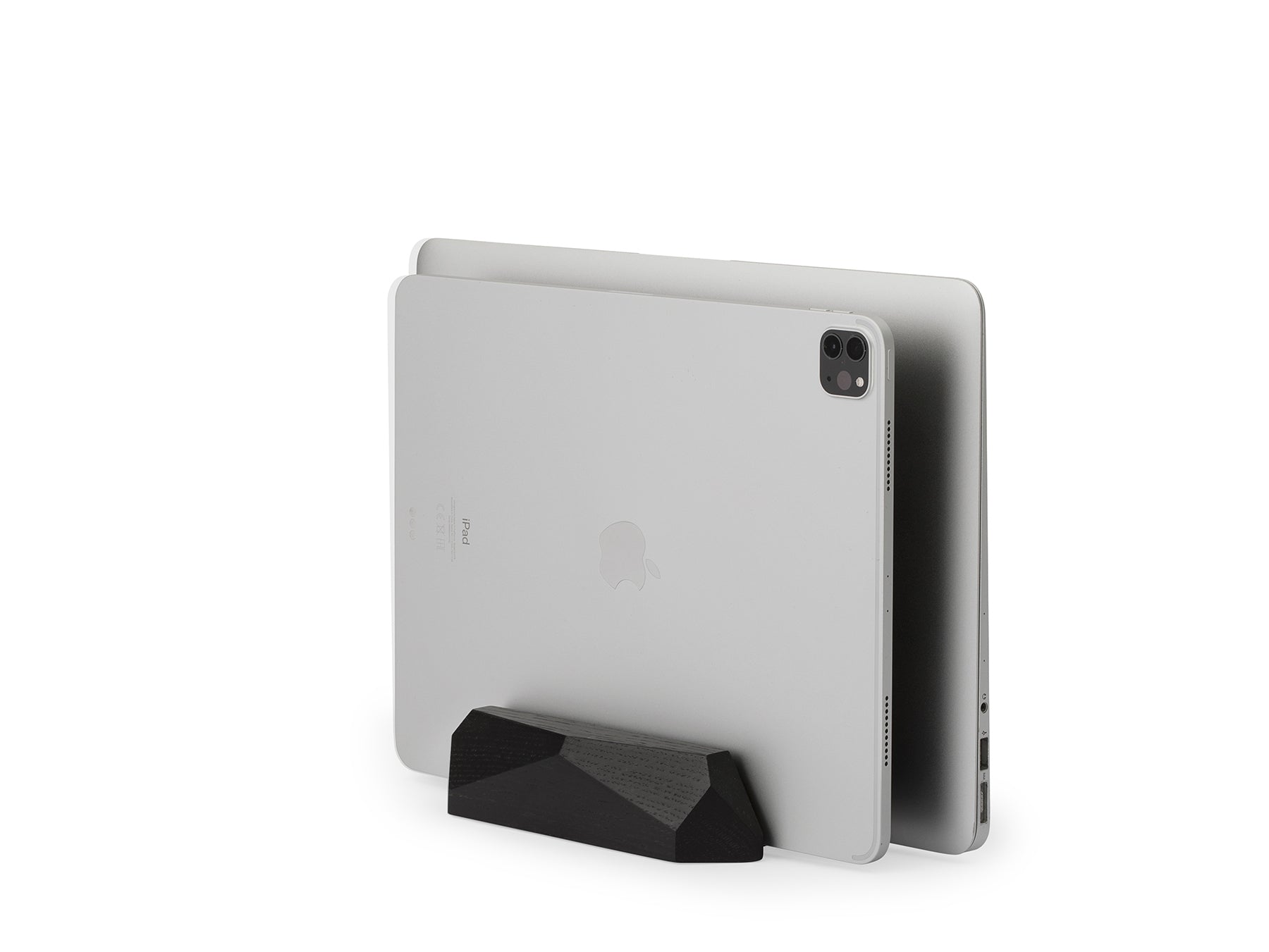 dual laptop dock black
