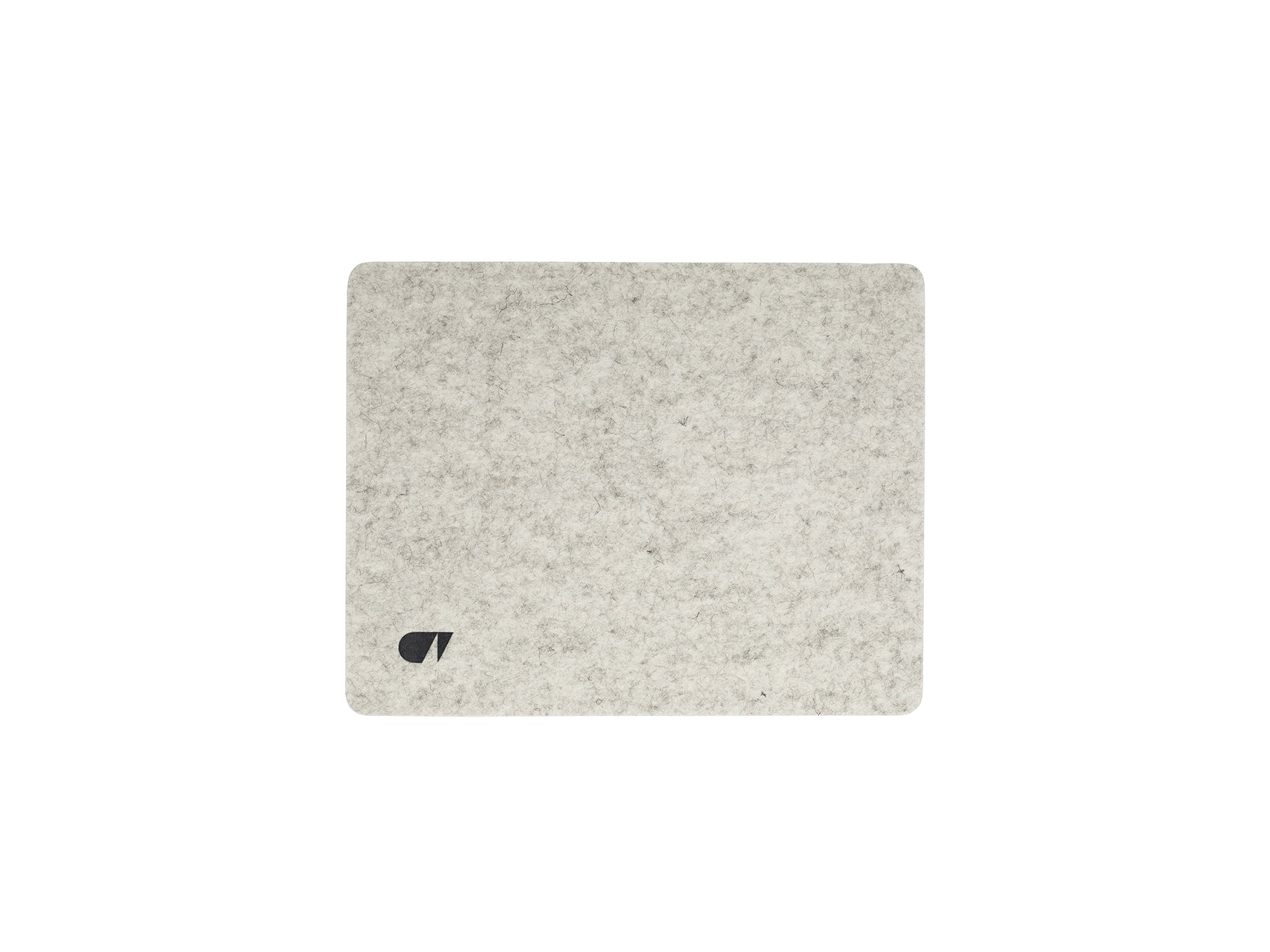 felt &amp; cork mouse pad stone grey
