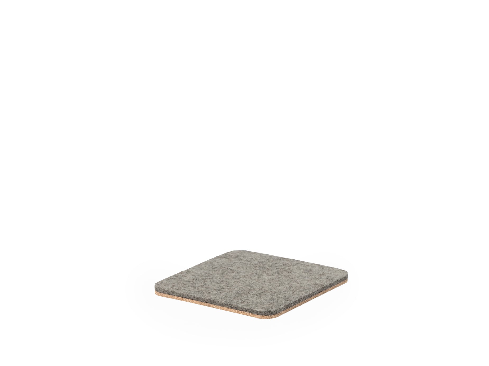 felt & cork coasters – set of 4 – grey