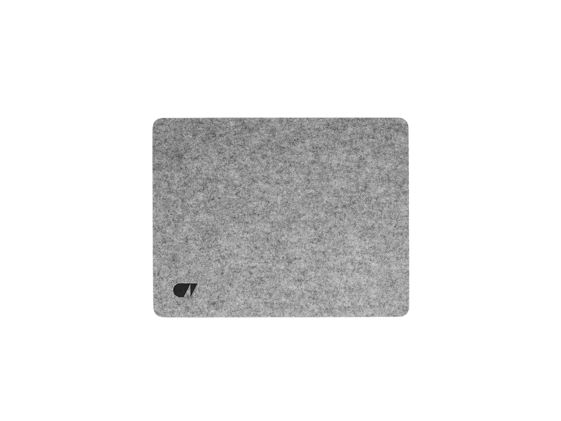 felt & cork mouse pad grey