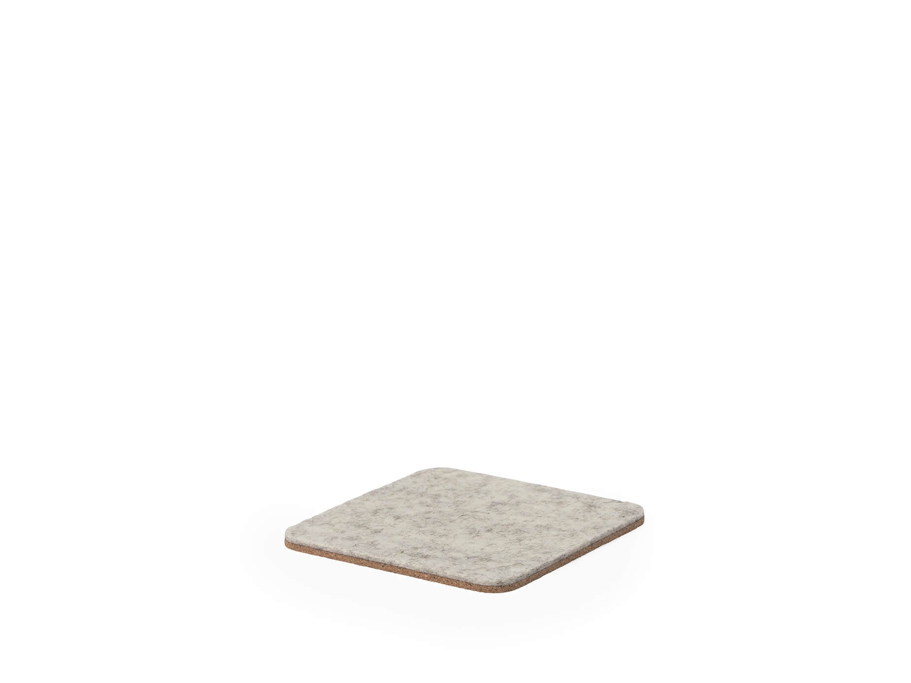 felt & cork coasters – set of 4 – stone grey