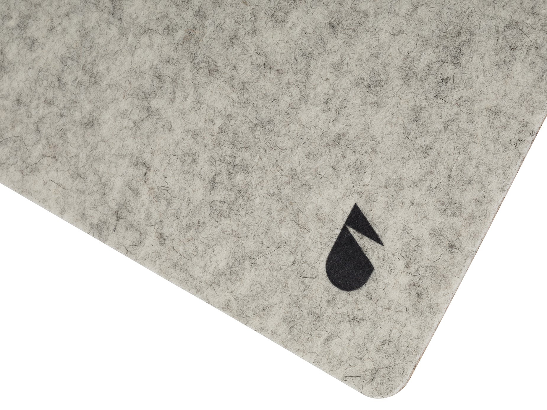 felt &amp; cork mouse pad stone grey