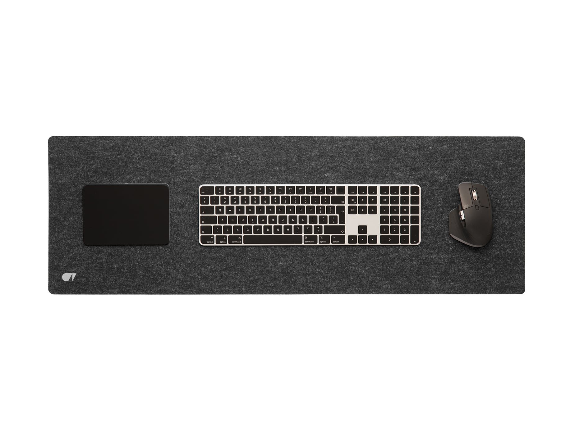 felt &amp; cork desk mat anthracite