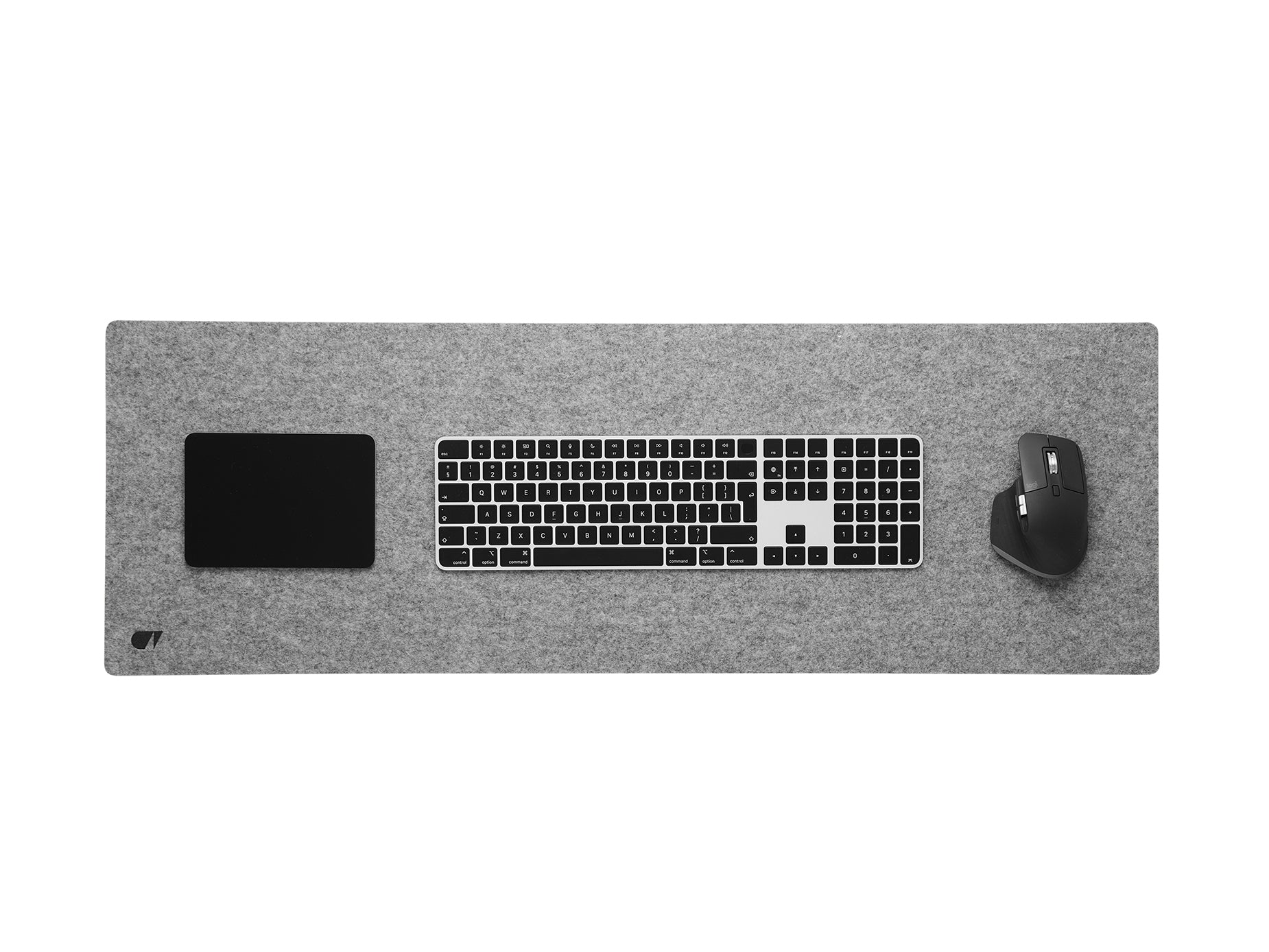 felt & cork desk mat grey