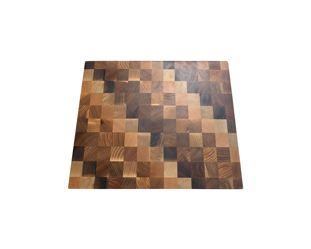 End-Grain Solid Wood Multi Patterned Cutting Board