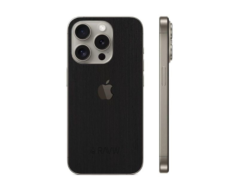 rauw iphone skin 15 pro ebony