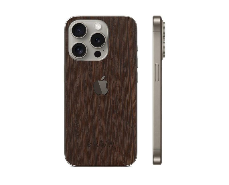 rauw iphone skin 15 pro wenge