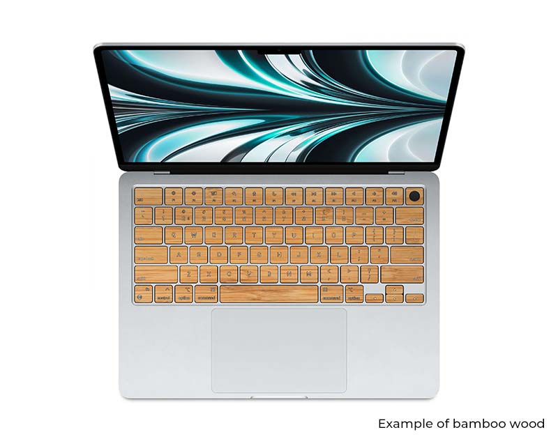 rauw keycaps bamboo macbookair