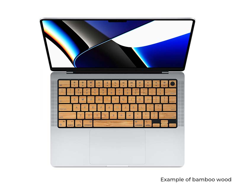rauw keycaps bamboo macbookpro
