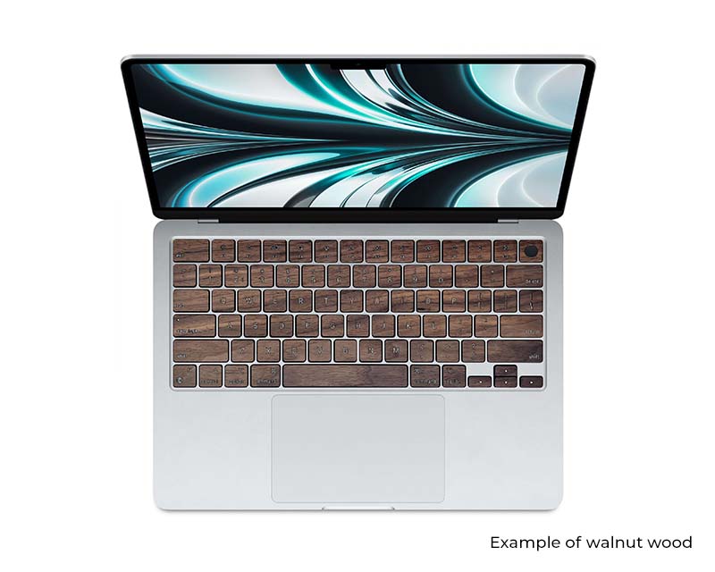 rauw keycaps walnut macbookair