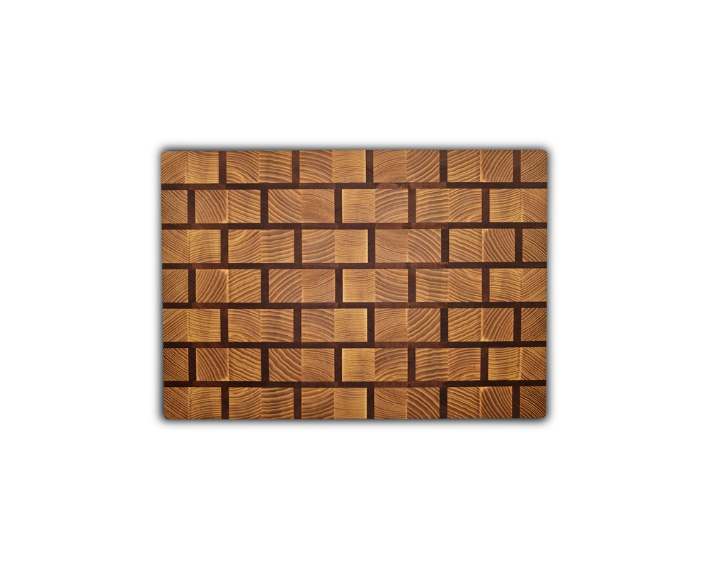 End-Grain Solid Wood Multi Patterned Cutting Board