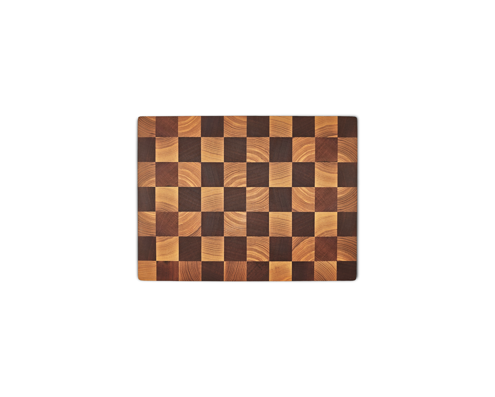 End-Grain Solid Wood Multi Patterned Cutting Board