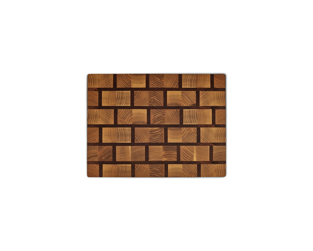 End-Grain Solid Wood Multi Patterned Cutting Board