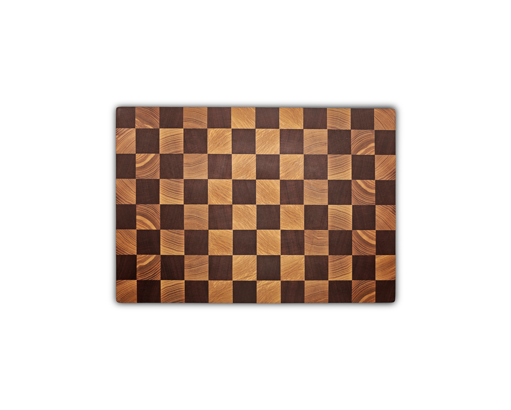 End-Grain Solid Wood Multi Patterned Cutting Board