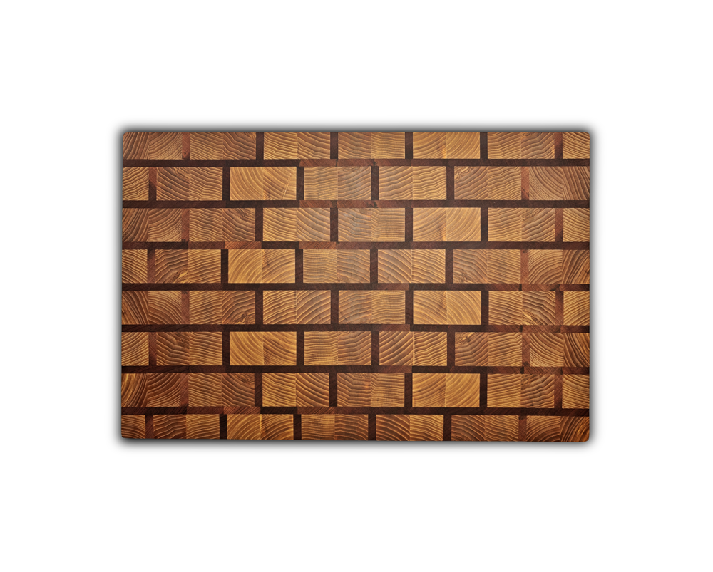 End-Grain Solid Wood Multi Patterned Cutting Board