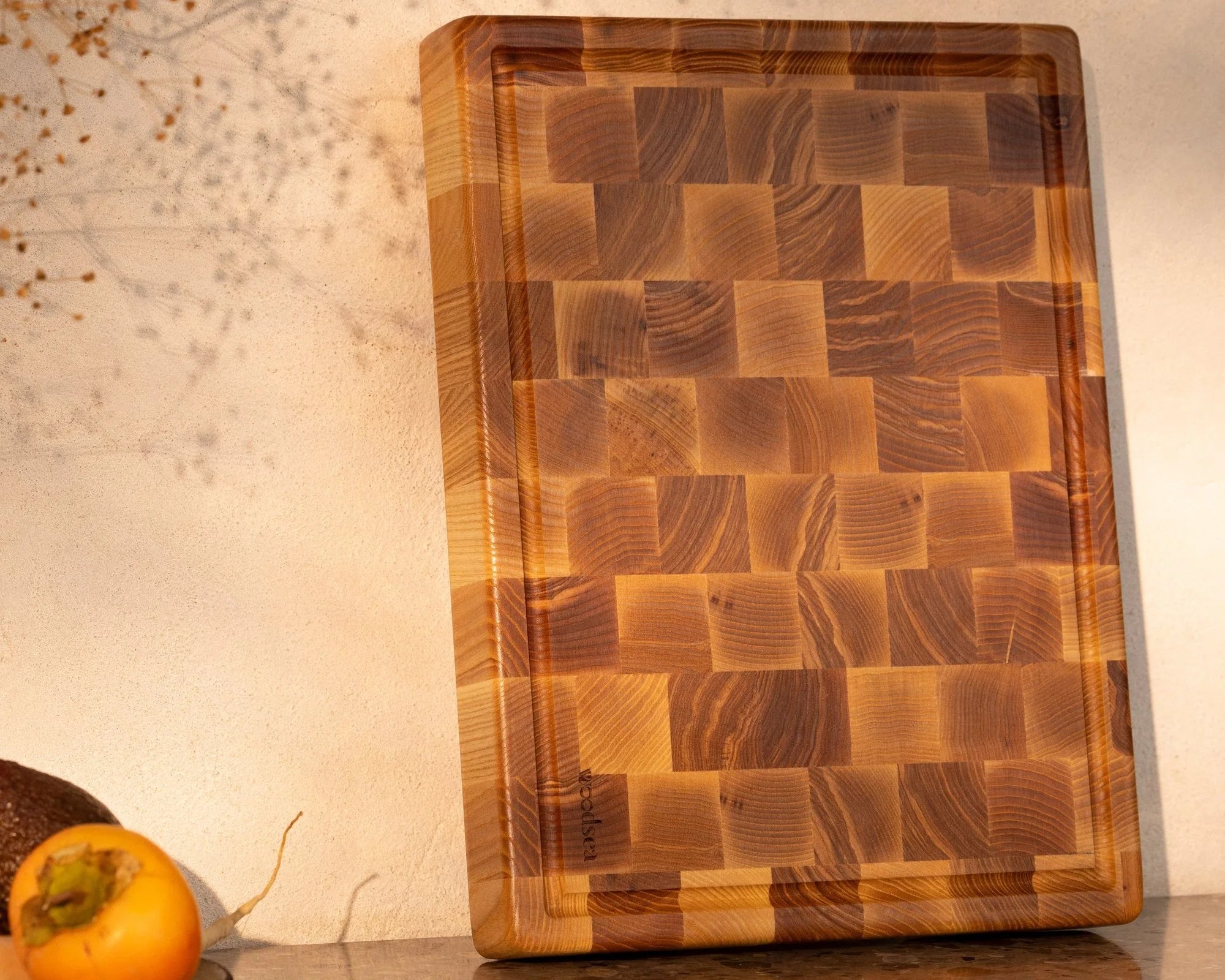 Woodstone End-grain Cutting Board - Ash