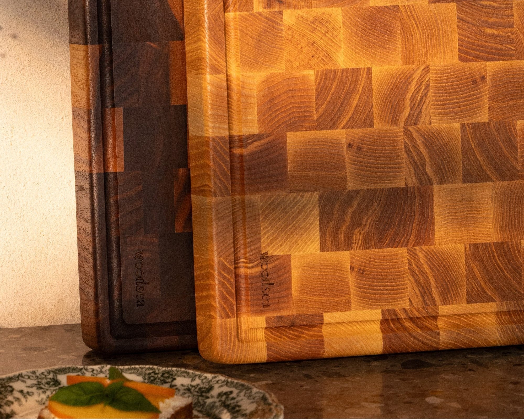 Woodstone End-grain Cutting Board - Ash